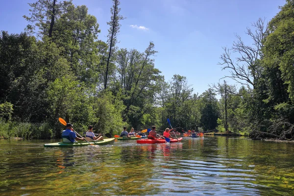 Polonya'nın kuzeydoğusunda ki Mazury nehri Krutynia