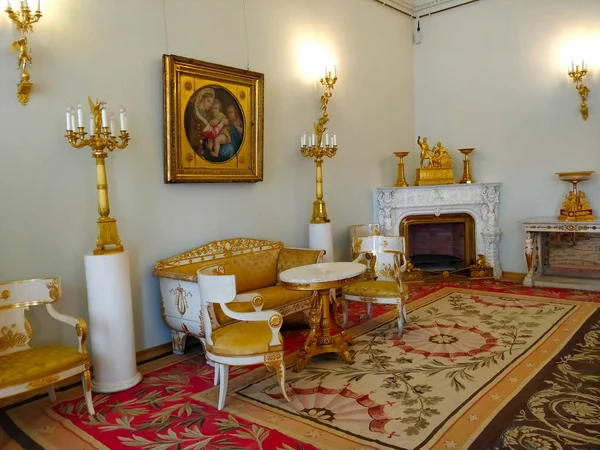 Interior Del Palacio Invierno San Petersburgo Rusia —  Fotos de Stock