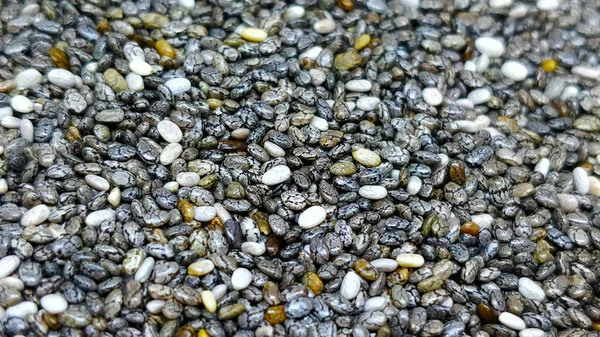 Close View Chia Seeds — Stock Photo, Image