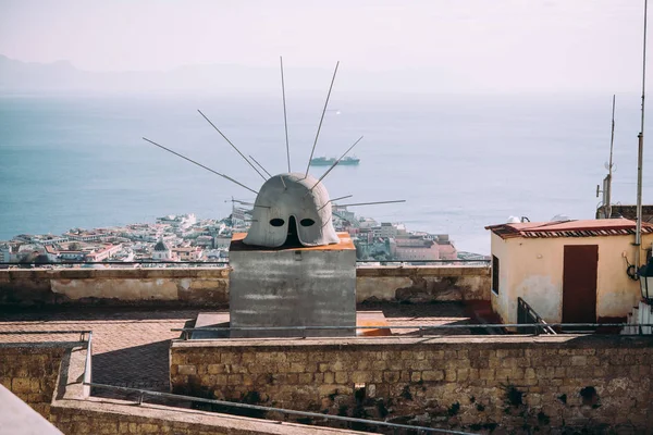 Neapel Italien December 2017 Visa Neapel Sett Från Castel Sant — Stockfoto