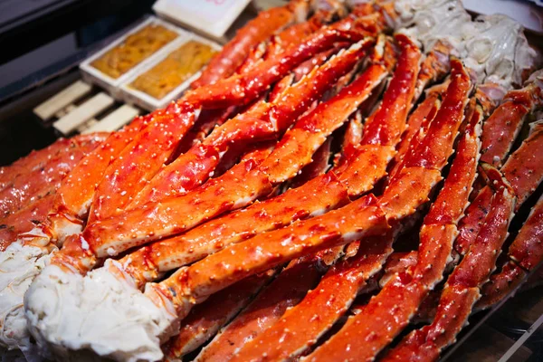 Pieces Crab Sale Kuromon Ichiba Market Osaka Japan — Stock Photo, Image