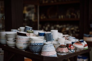 Geleneksel Japon seramik satış: Kyoto, Japan.