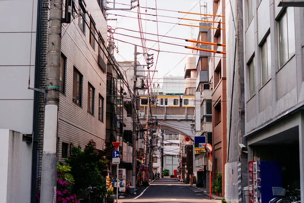 Vista Uma Das Ruas Distrito Asakusa Tóquio Japão — Fotografia de Stock