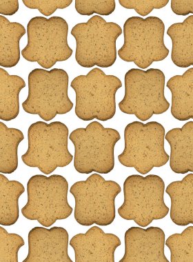 Bir lale, çan, arka plan, dikişsiz doku şeklinde Gingerbread çerez