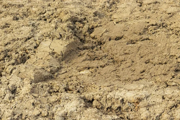 Marken smuts jord jord sand lera aluminiumoxid konsistens bakgrund närbild — Stockfoto