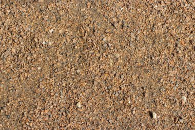 Bir yürüyüş izi çakıl ezilmiş taş kırıntısı doku yumuşak kaplama