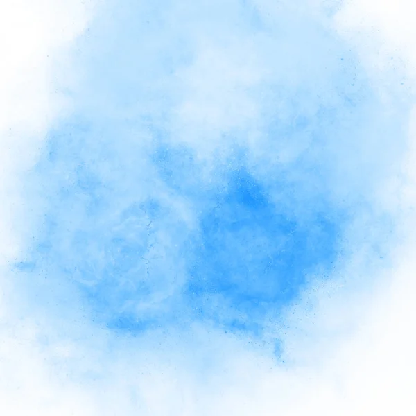 Ніжна Пляма Синьої Акварельної Фарби Намальована Рукою Красивий Абстрактний Акварельний — стокове фото