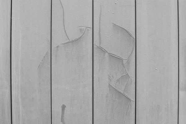 Old Wall Covering Metal Plates Siding Gray Color Paint Cracks — Stock Photo, Image