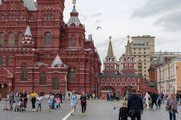Moscú Rusia Agosto 2020 Puerta Resurrección Museo Histórico Atracción Turística — Foto de Stock