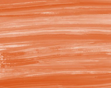 Turuncu tuğla şeritli kuru fırça boyası. Yatay çizgili fırça ve boya, arka plan tasarım elemanı. Kuru fırça boya desenli efekt.