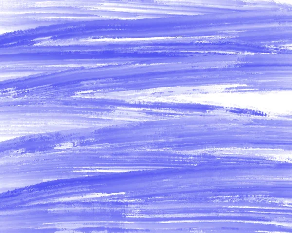 Широкие Подметающие Голубые Акварельные Полосы Сухой Кистью Горизонтальная Линейная Кисть — стоковое фото