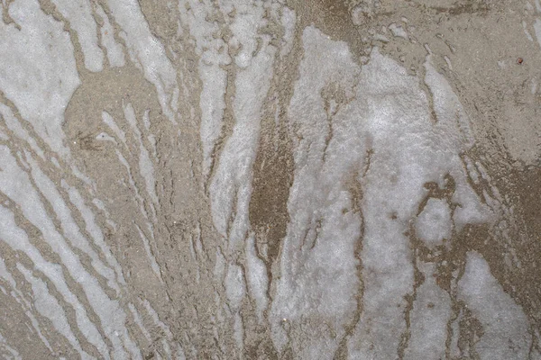 아스팔트의 콘크리트 질감에 안개가 흐릅니다 거품과 거품의 자연적 — 스톡 사진