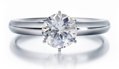 Diamantring mit grossem Solitaer-Brilliant
