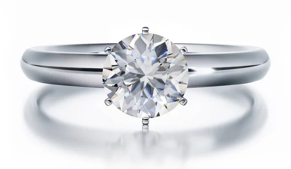 Diamantring mit grossem Solitaer-Brilliant
