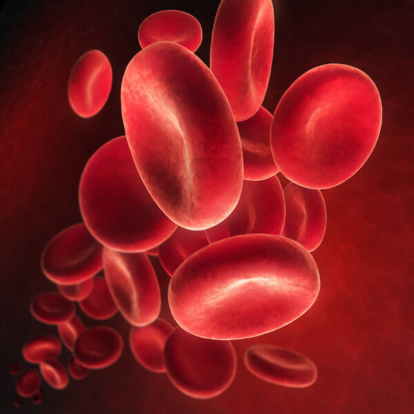 Red blood cells -Red blood cells - Erythrocyte 3D illustration