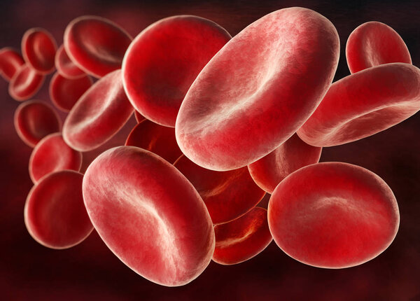 Red blood cells -Red blood cells - Erythrocyte 3D illustration
