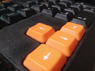 Klavye turuncu simge bilgisayar