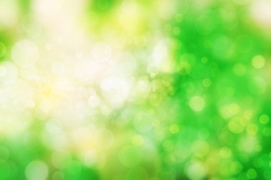 yeşil ve beyaz, bokeh soyut arka plan