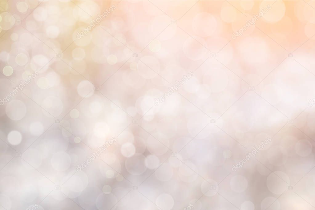 yellow and white, bokeh abstract background