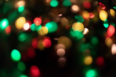 soyut duvar kağıdı, karanlıkta renkli bokeh ışıkları