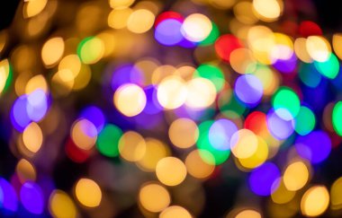 soyut duvar kağıdı, karanlıkta renkli bokeh ışıkları