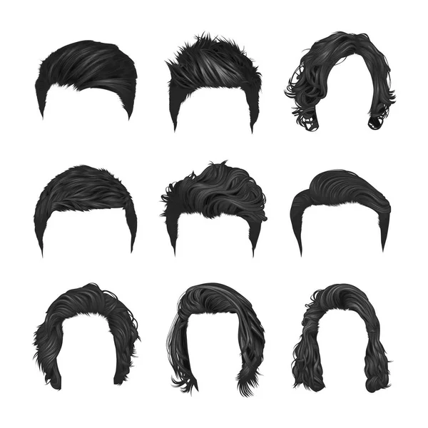 Vector Set Men Hairstyles Short Hair Variety Natural Colors Vector Stock Vector Image by ©OtherStock #301137798 Vector Set Men Hairstyles Short Hair Variety Natural Colors Vector Stock Vector Image by ©OtherStock #301137798