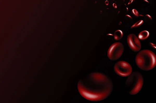 Red Blood Cells Rendering Background Blank Space Hemoglobins Blank Space — Stock Photo, Image