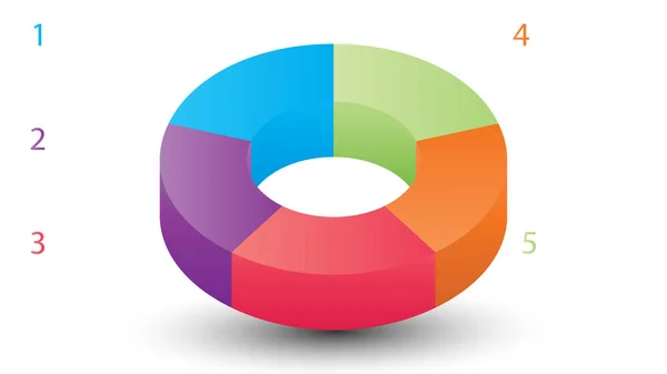 Pasta grafiği vektör tasarımı. Boş bilgi grafiği vektör şablonu