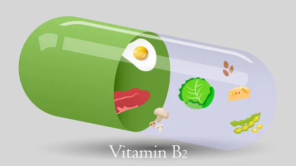 Vektorový Design Prášku Vitamínu Vektorová Ilustrace Vitamínu — Stockový vektor