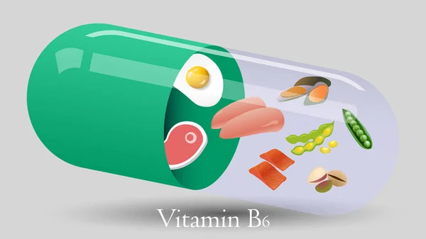 Σχεδίαση Διανυσματικών Χαπιών Βιταμίνης Απεικόνιση Διανυσματικών Βιταμινών — Διανυσματικό Αρχείο
