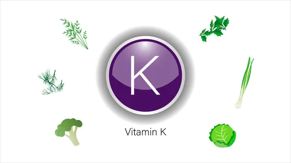 Vitamin Källor Vektor Illustration — Stock vektor