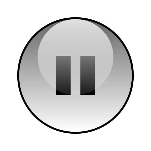 Multimedia Player Taste Glas Icon Vektor Design — Stockvektor