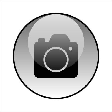 Kamera cam simge vektör tasarımı. Kamera simgesi