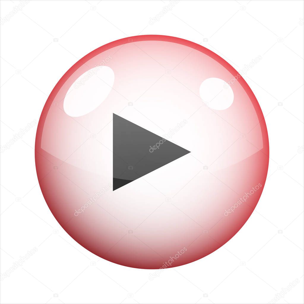 Play bubble icon vector design. Play button