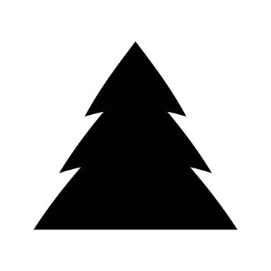 Noel ağacı simge vektör tasarımı