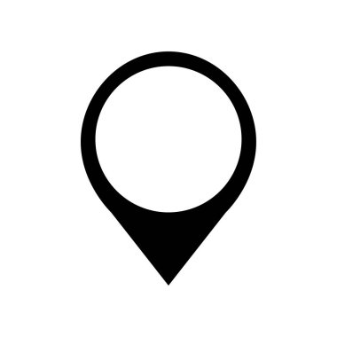 İşaretçi simgesi vektör tasarımı beyaz arka planda yalıtılmış