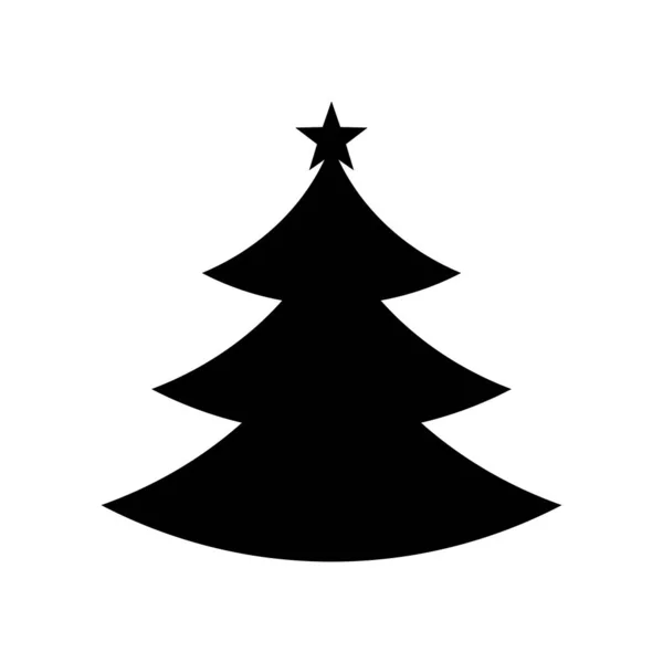 Vánoční Stromeček Ikony Vektorový Design — Stockový vektor