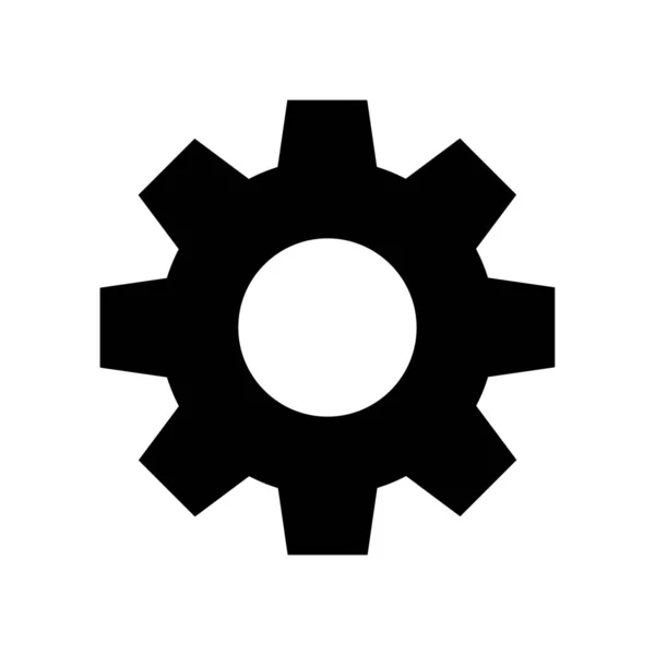 Getriebe Icon Vektor Design Isoliert Auf Weißem Hintergrund — Stockvektor