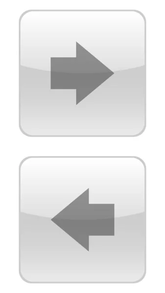 向右箭头和左箭头图标矢量设计 一个主题联合的图标 — 图库矢量图片