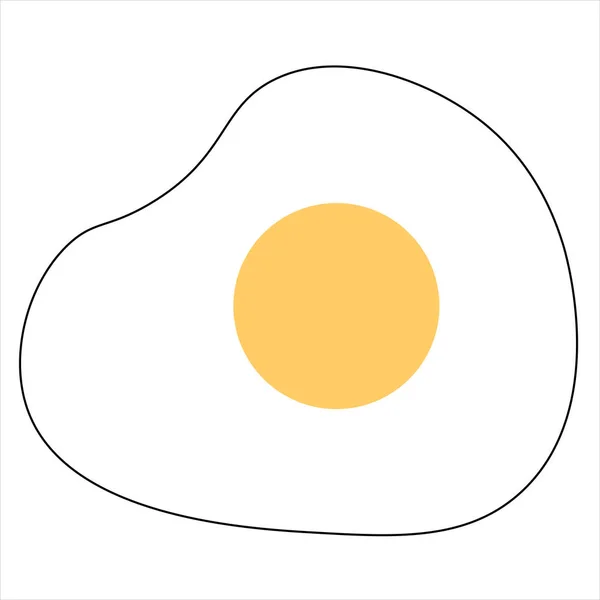 Foods Icons Vector Design Fried Egg Icon Vector Illustration — Stock Vector