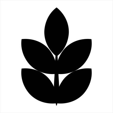 Tam tahıl simgesi vektör tasarımı. Beyaz üzerine izole gıda simgesi 