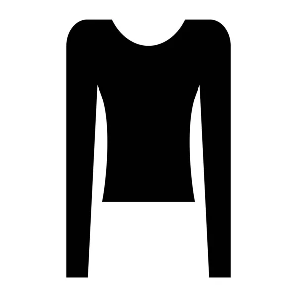 Long Sleeve Icon Vector Design Clothes Icon Vector Illustration — Stock Vector