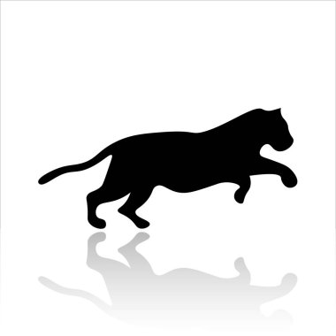 Kaplan ikonu vektör tasarımı. Vahşi yaşam simgeleri