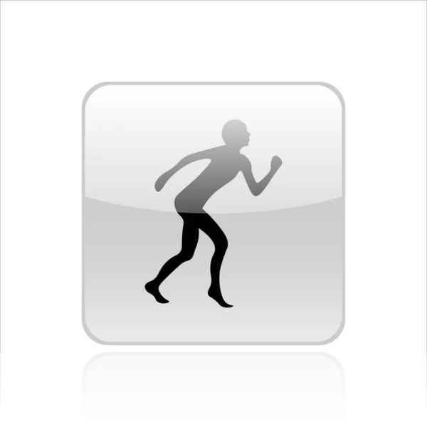 Running Man Icon Vector Design — Stock Vector