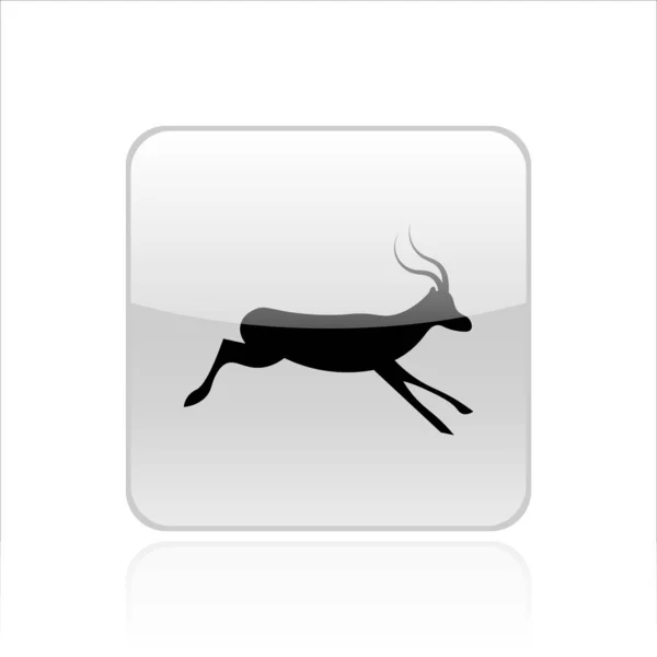 Diseño Vector Icono Antílope Iconos Vida Silvestre — Vector de stock