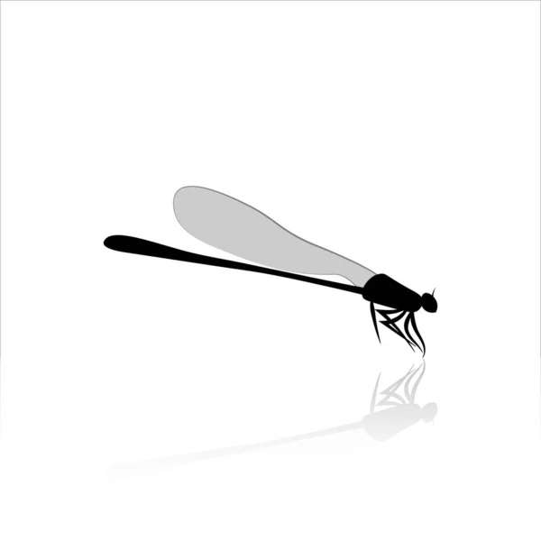 Dragonfly Icono Diseño Vectores Dragonfly Vector — Archivo Imágenes Vectoriales