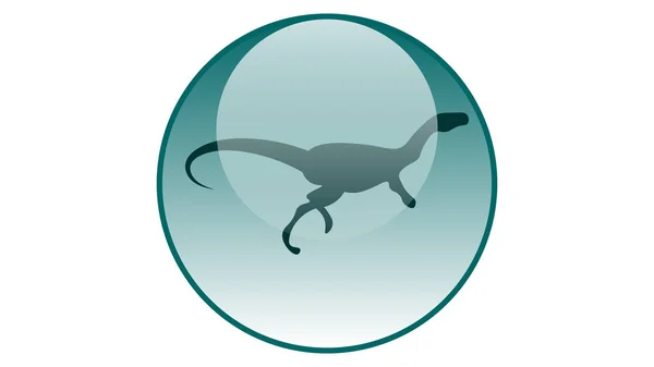 Dinosaurier Symbolvektordesign Reptilien Ikonen — Stockvektor