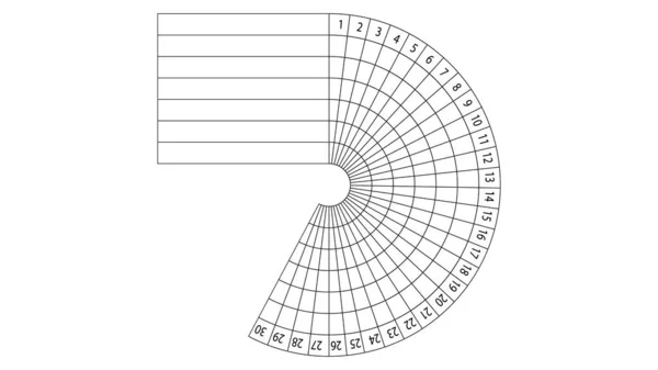 30 günlük vektör tasarımı için günlük alışkanlık izleyici