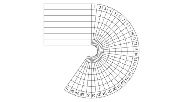 31 günlük vektör tasarımı için günlük alışkanlık izleyici
