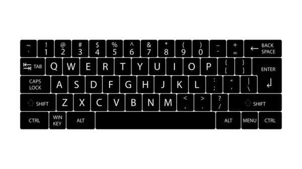  Klavye vektör tasarımı. Klavye düğmeleri düzeni